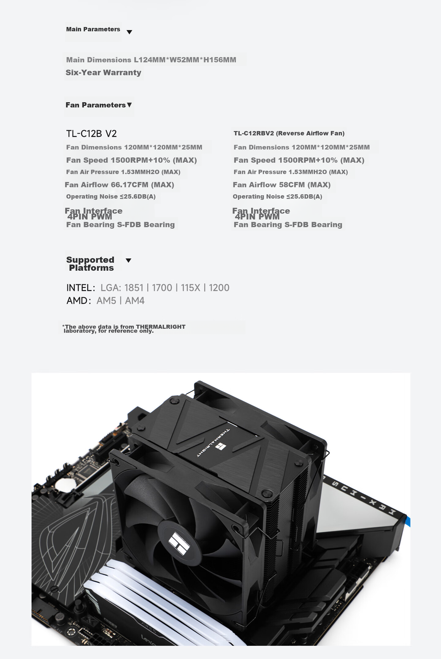 Кулер для процессора Thermalright Burst Assassin 120 EVO DARK, 6 тепловых трубок, AGHP, BA120 EVO DARK