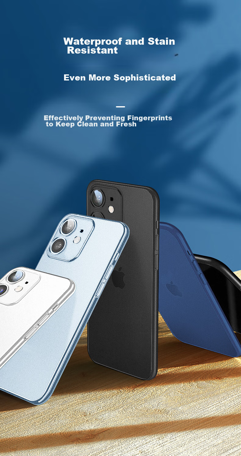 Чехол NEYAA для iPhone 11, ультратонкий, прозрачный, матовый, с защитой объектива, противоударный, синий