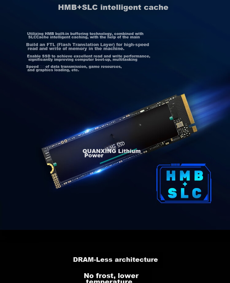 SSD накопитель QUANXING N700 M.2 NVMe PCIe 4.0, 1 ТБ