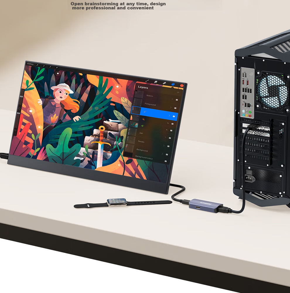 Переходник ULT-unite HDMI - Type-C, 4K@60Hz, для ноутбуков, ПК, PS5