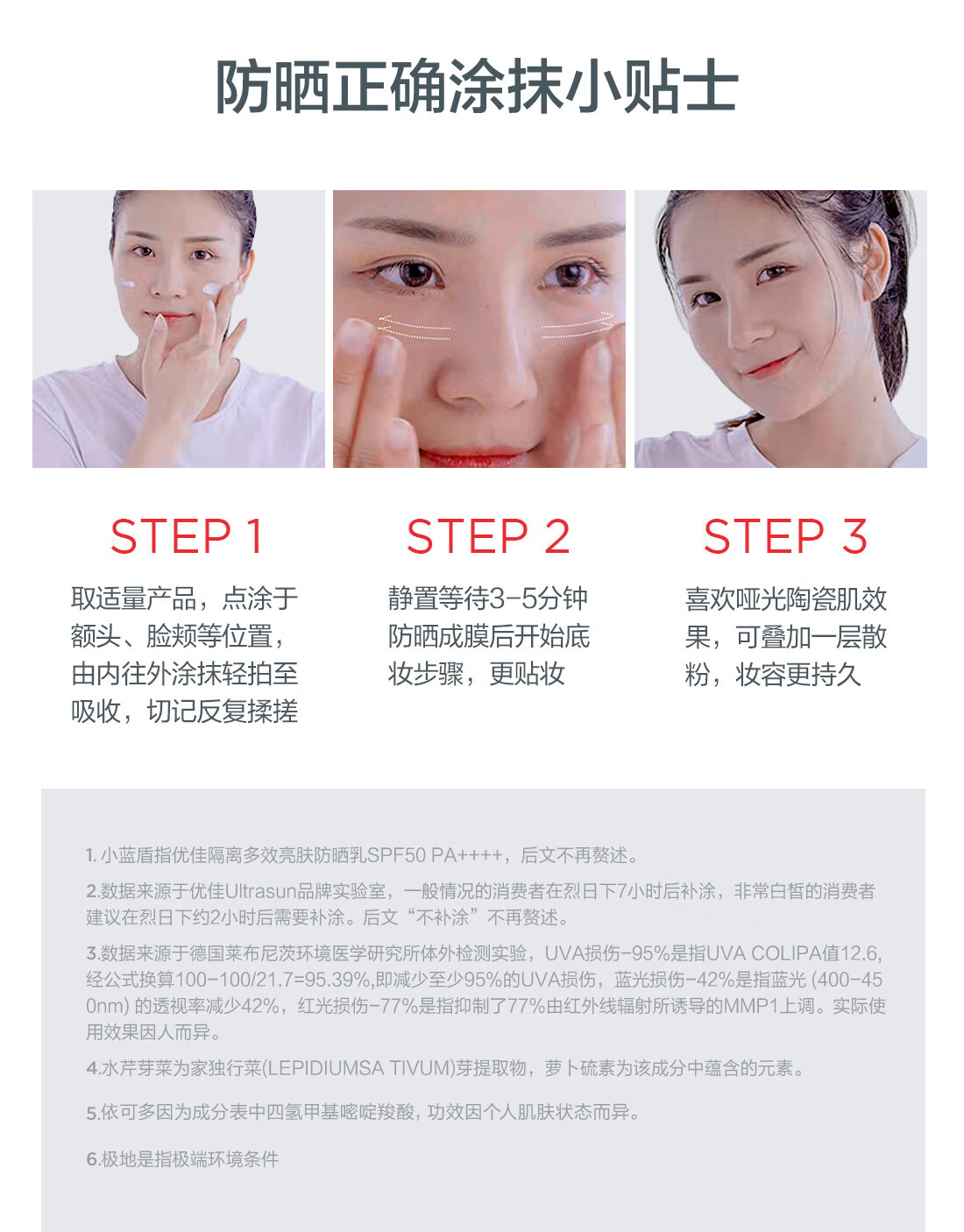 优佳（Ultrasun）小蓝盾防晒霜  隔离多效亮肤防晒乳SPF50+ PA++++ 40ml 水感防晒霜男女 敏感肌可用
