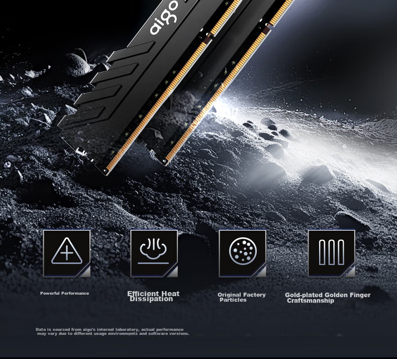 Оперативная память Aigo DDR4, 8 ГБ, 3200 МГц, CL16, одноканальная, с радиатором, для настольных ПК, черный