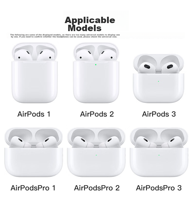 Магнитный противоскользящий ремешок KMaxAI для Apple AirPods 4/3/2 Pro, для беспроводных наушников, черный
