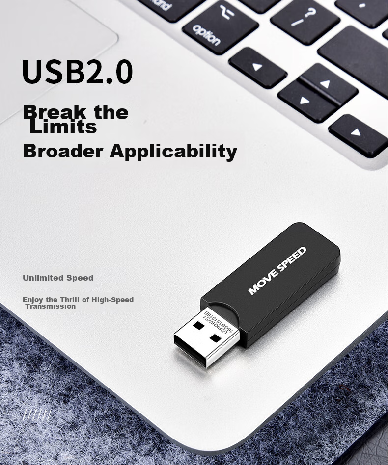 USB-накопитель MOVE SPEED 64GB USB 2.0, Черный Рыцарь, Черный