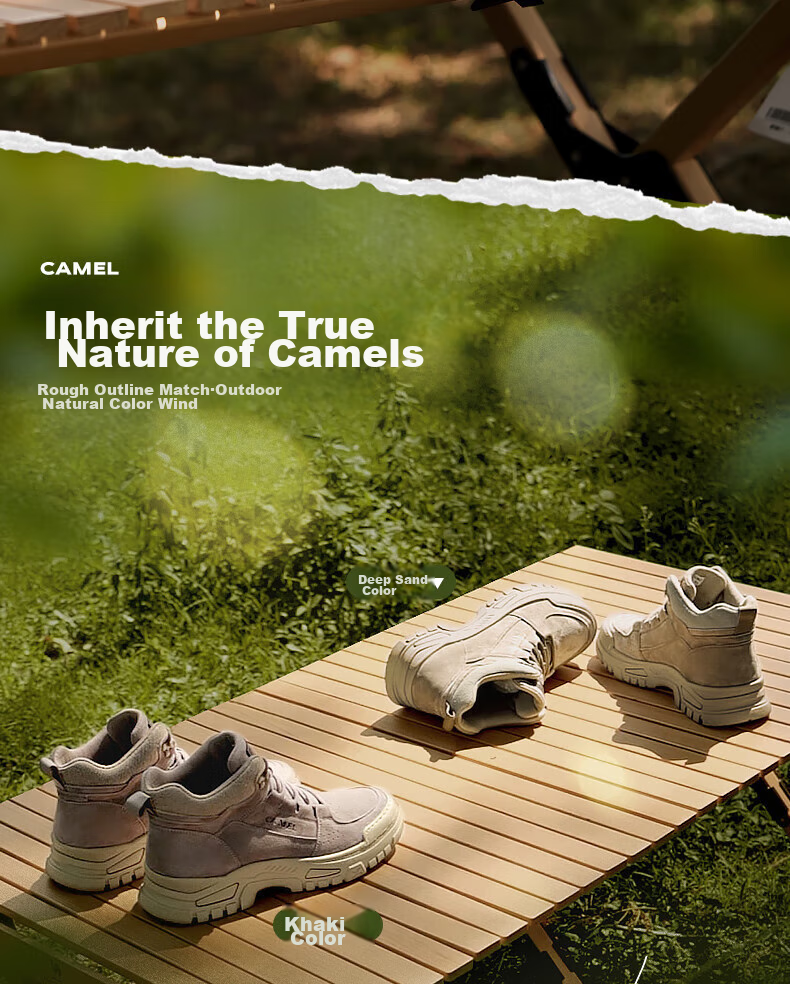 Мужские ботинки CAMEL GE12235362, демисезонные, цвет хаки, размер 40