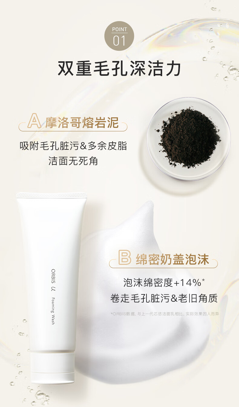 ORBIS奥蜜思 芯悠系列试用装宣传折页（内含试用装3片慎拍）