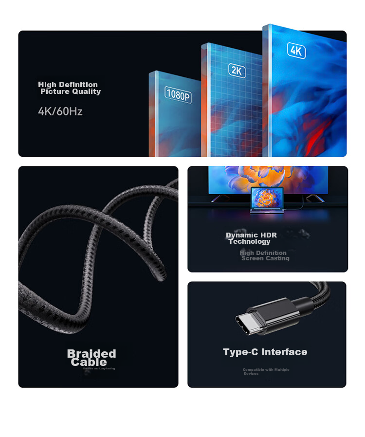 Кабель-переходник Type-C на HDMI