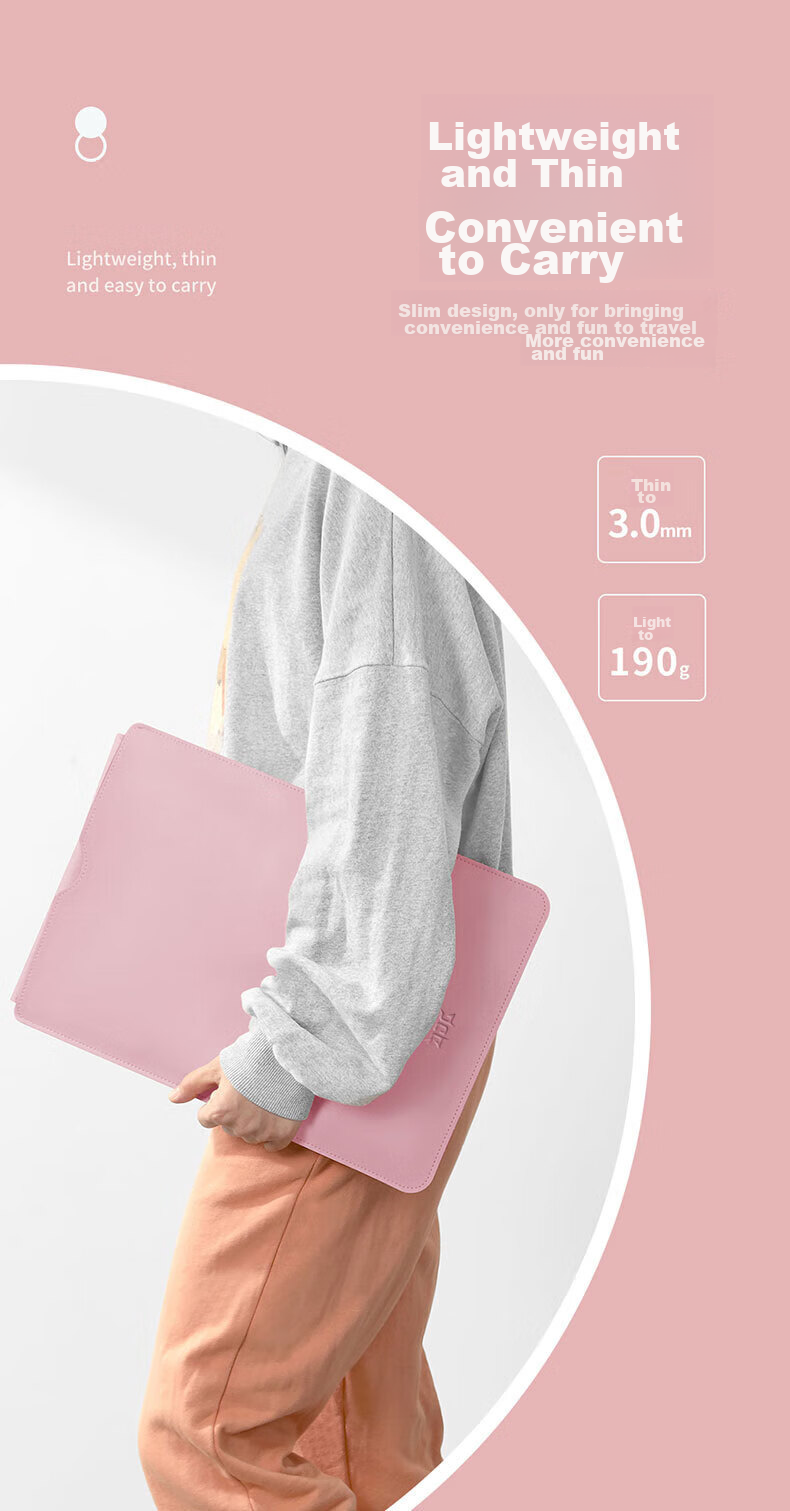 Сумка для ноутбука JPLAYER, 15.6 дюймов, из искусственной кожи, розовая, унисекс