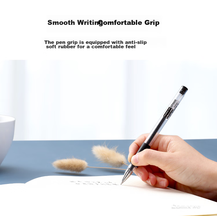 COMIX Classic Bullet Tip Gel Pen/ink Pen/signature Pen, 0.5mm, 12 Pens/box, Red, GP6600