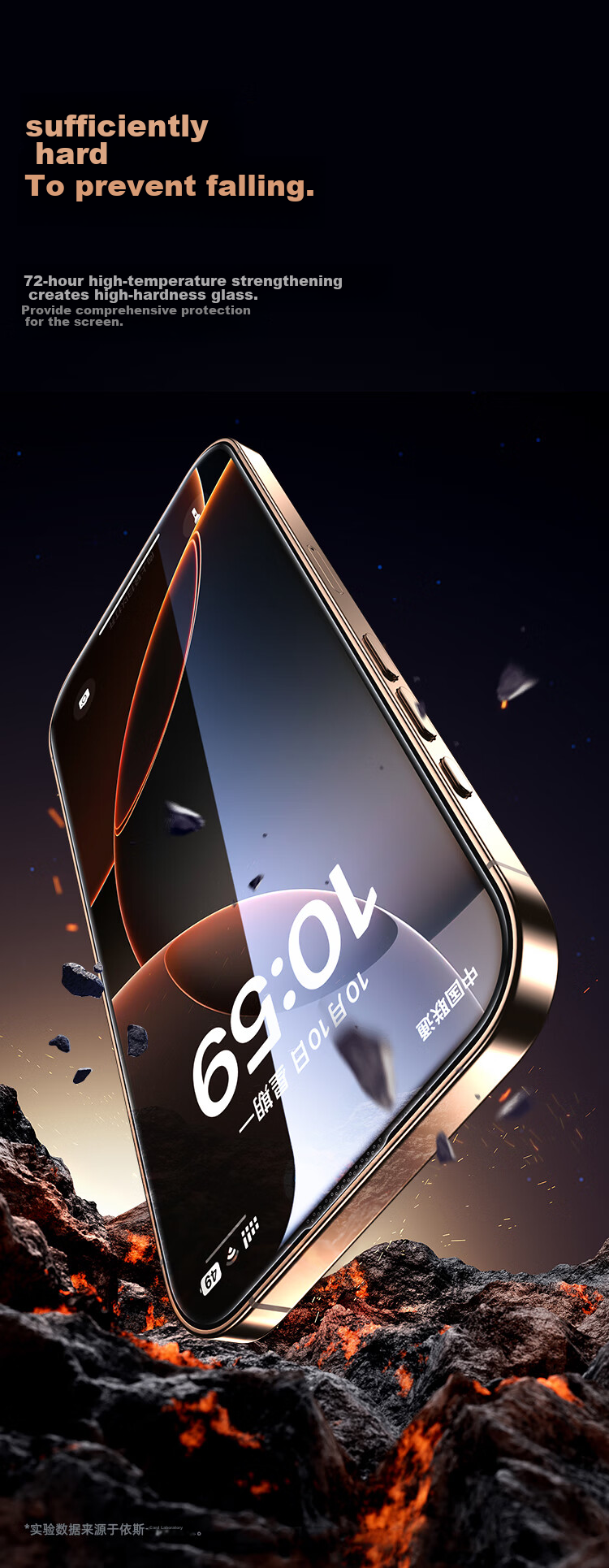 Защитное стекло Yisika для iPhone 16 Pro Max, закаленное, противоударное, антиотпечатки, HD, 2 шт. + набор инструментов
