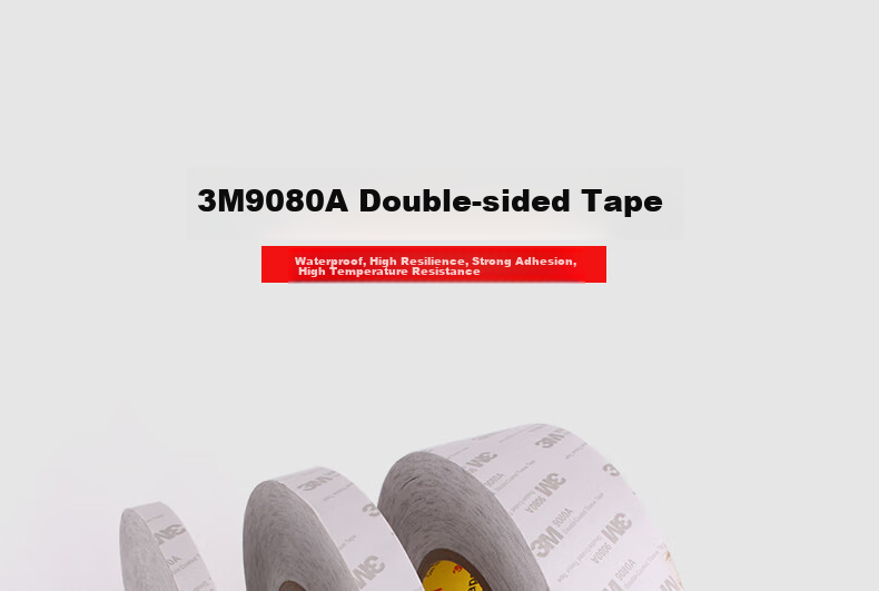 Двухсторонний скотч 3M 9080A, 15 мм x 50 м, толщина 0.15 мм, белый полупрозрачный