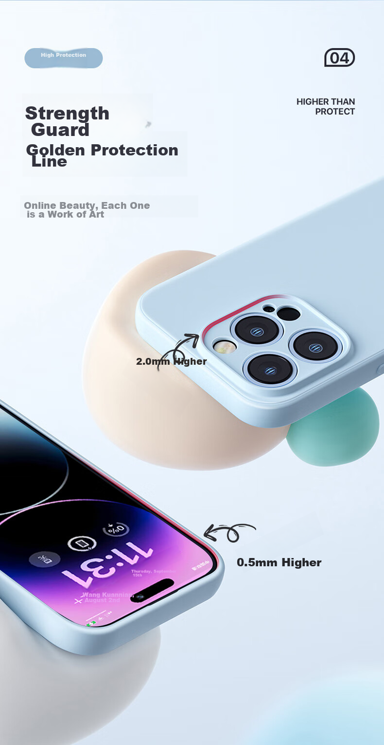 Чехол PISEN для iPhone 14 Plus, гибкий жидкий силикон, полная защита, противоударный, ультратонкий, приятный для кожи, с прямым краем, черный