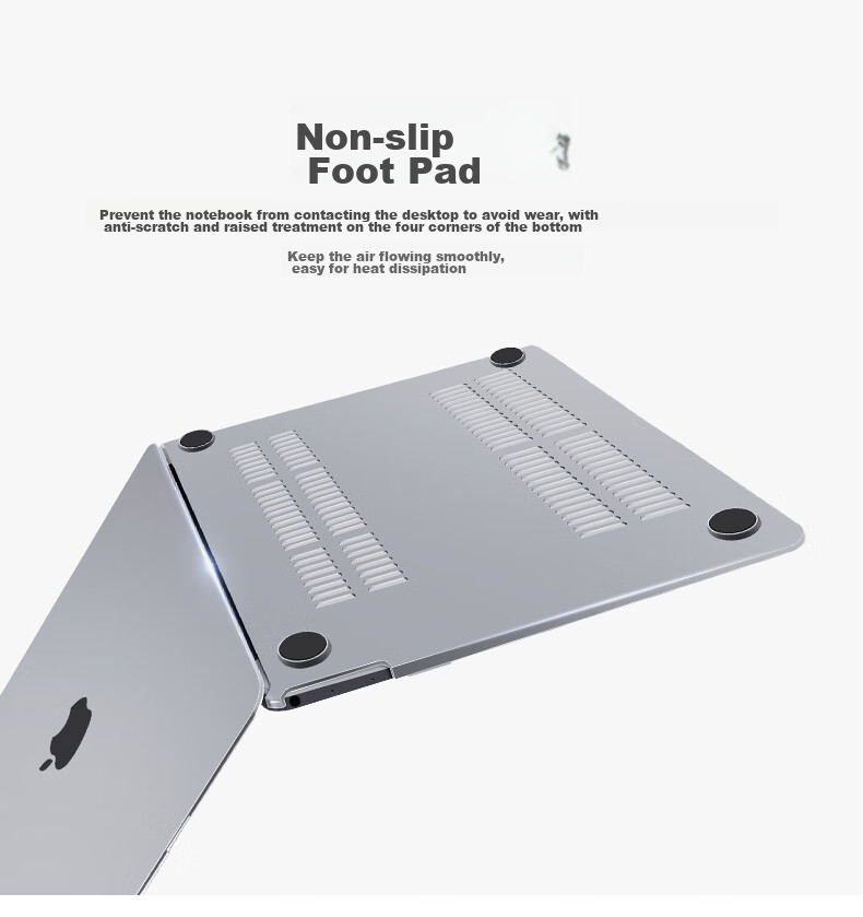 Защитный чехол DiYiGongFang для MacBook Air 13/13.3 дюймов M1 (A2179), ультратонкий, кристально прозрачный, с защитной пленкой для клавиатуры и заглушками