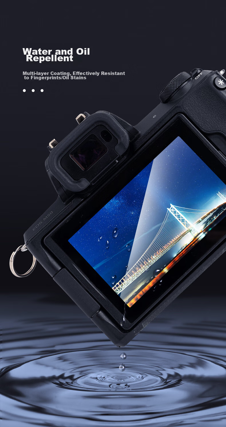 Защитное стекло JJC для камеры Canon M6 Mark II, M50, M50II, M100, G1X3, G5X2, G7X2