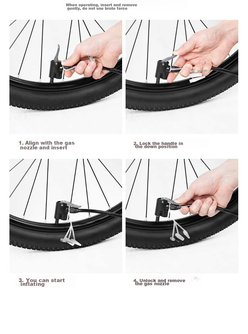 Велосипедный насос Move iron, портативный, ручной, высокое давление, для велосипедов, автомобилей, электромотоциклов