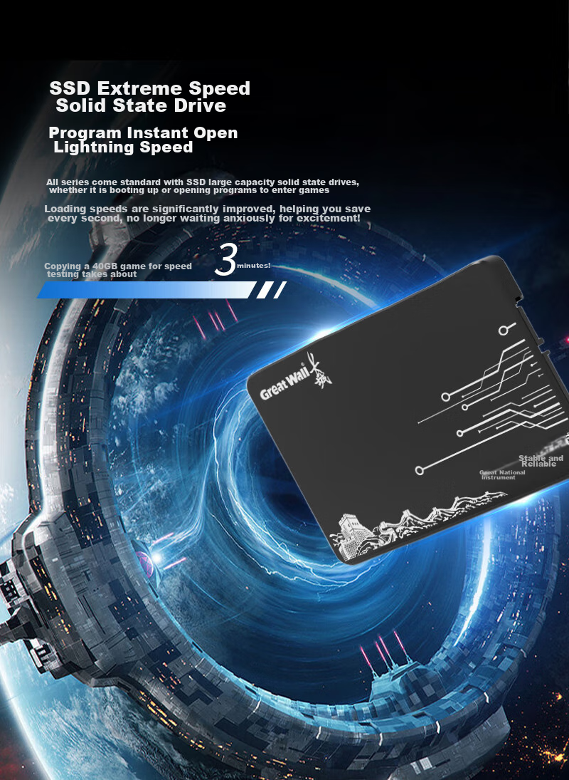 SSD накопитель Great Wall GW520 Series, 480GB, SATA III, скорость чтения 520 МБ/с