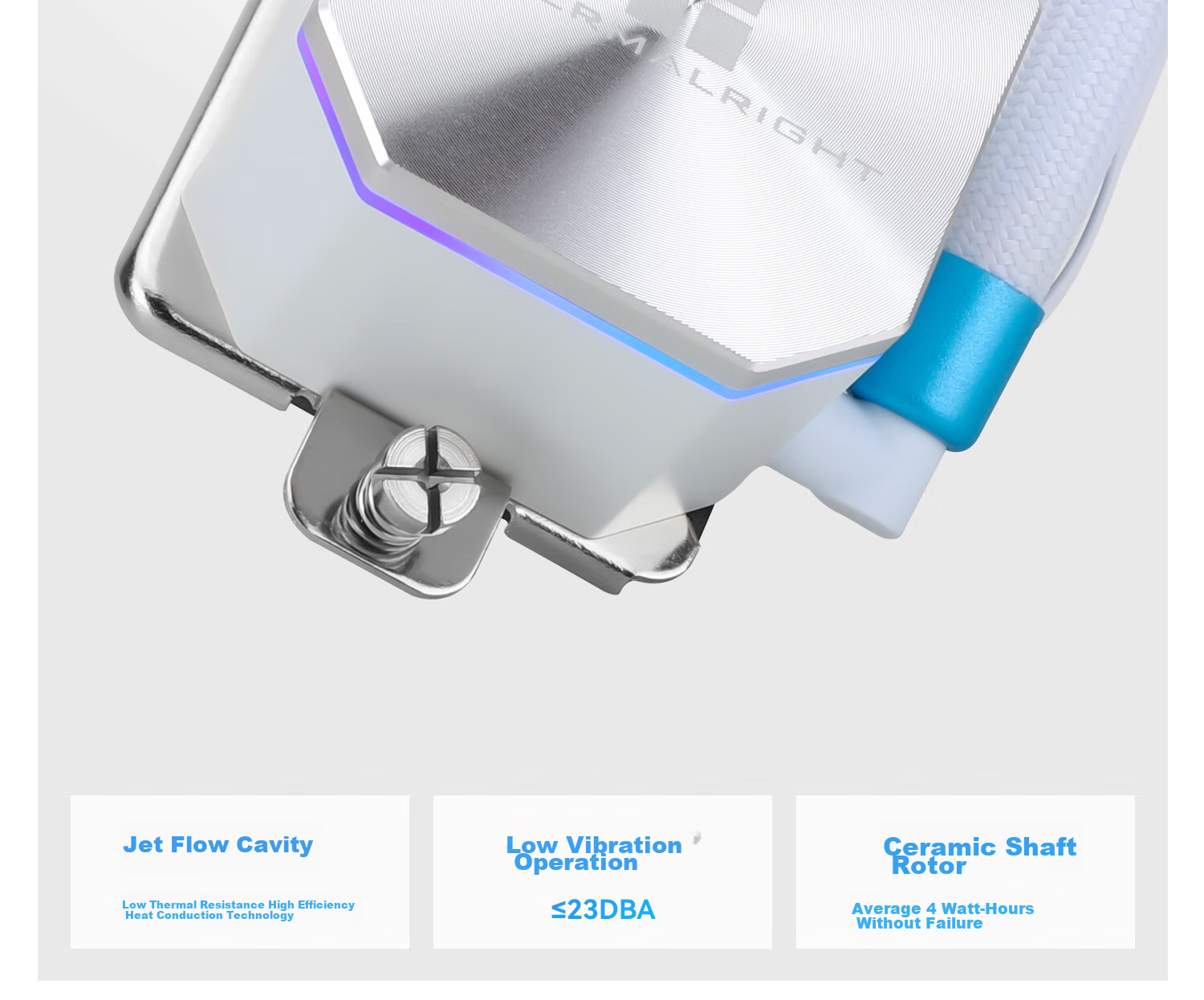 Система охлаждения Thermalright Frozen Edge 360 WHITE, жидкостная, ARGB, 360мм