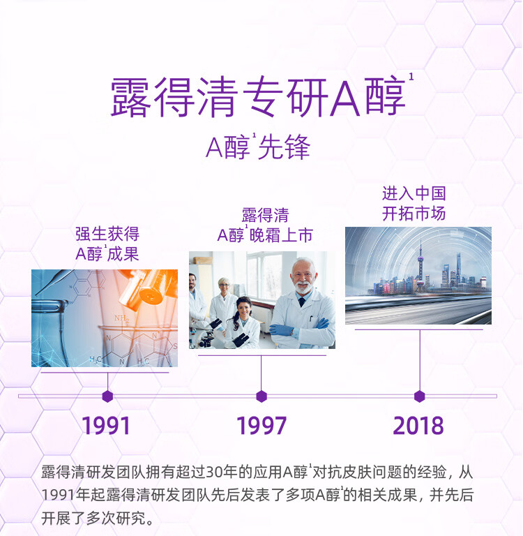 露得清维A醇细腻焕采晚霜双支 淡化细纹抗皱提亮紧致面霜护肤品生日送礼