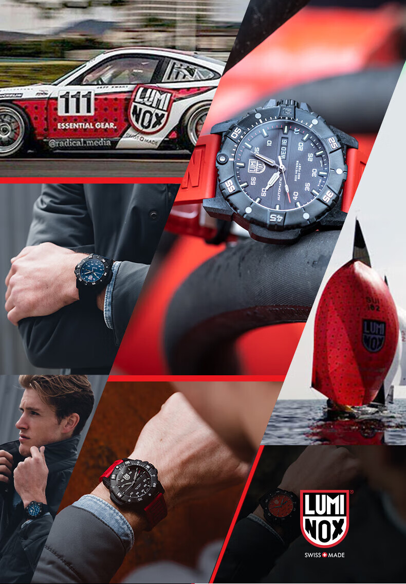 Мужские механические часы Luminox Carbon Fiber Master XS.3862, швейцарские, спортивные, водонепроницаемые 200м