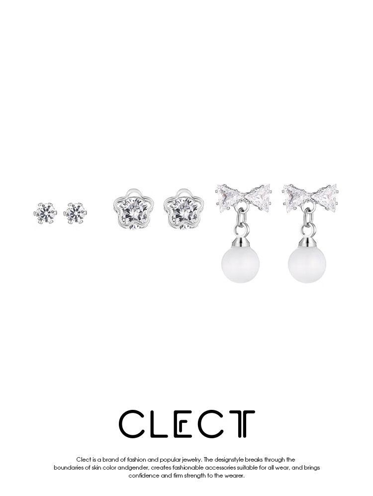 Серьги Clect "Ocean" из трех частей для женщин, модные и элегантные, трендовые аксессуары, подарок для девушки