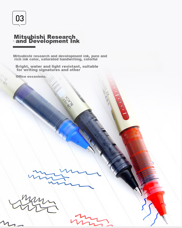 Гелевая ручка Uni Mitsubishi UB-157, 0.7 мм, синяя, 1 шт.