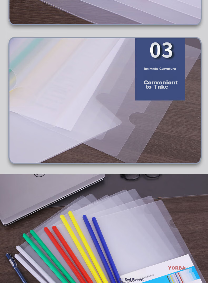 Папка-регистратор для документов Youbili A4, 10 шт., красная