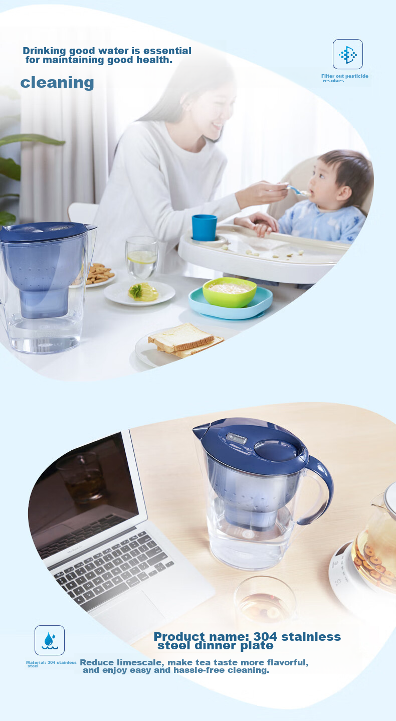 Фильтр-кувшин BRITA Marella Ocean 3.5 л (синий) с 12 картриджами