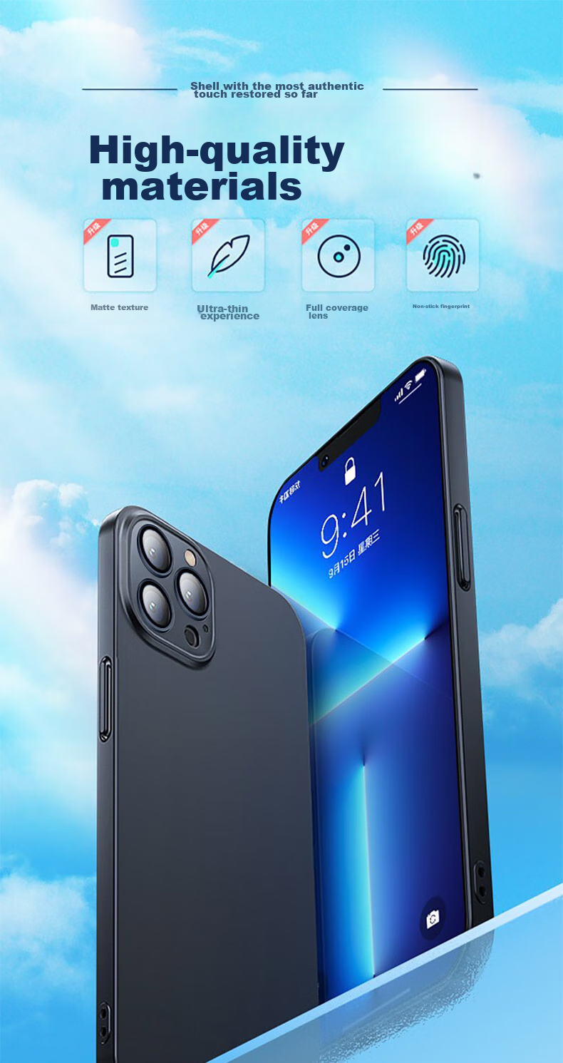 Чехол-накладка EDDGA для Apple iPhone 13 Pro, матовый, противоударный, черный