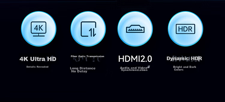 Кабель Shengwei Optical HDMI версии 2.0, аудио/видео кабель высокой четкости класса Hi-Fi, 40 метров, AHH5040G