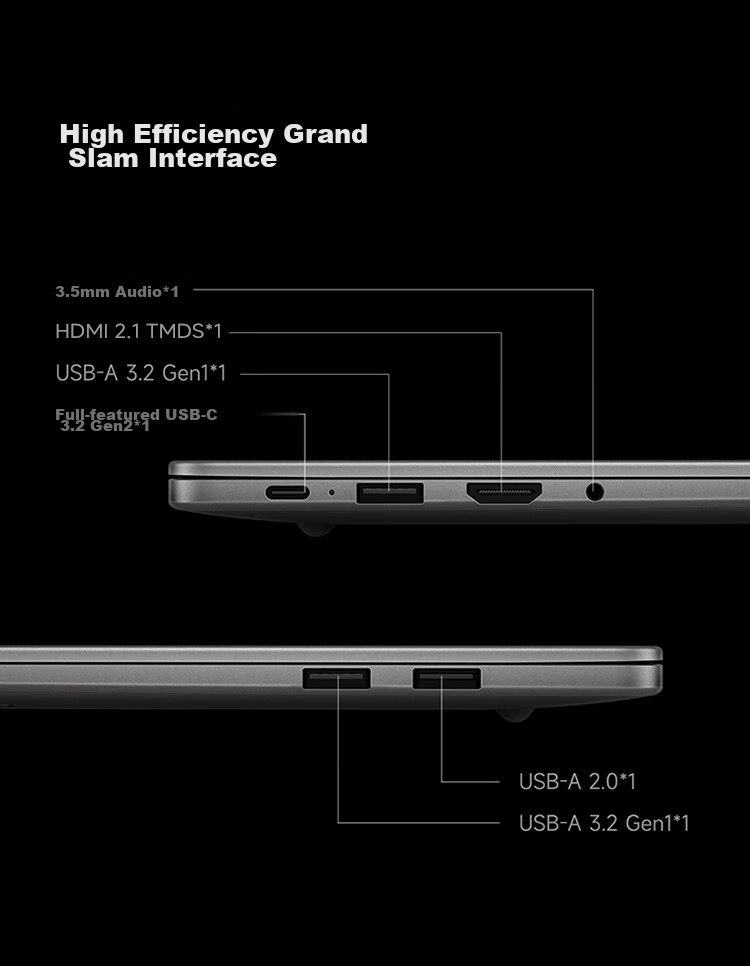 Ноутбук MI RedmiBook 16, 16-дюймовый, Intel Core i5, 16 ГБ ОЗУ, 1 ТБ SSD, Windows 11
