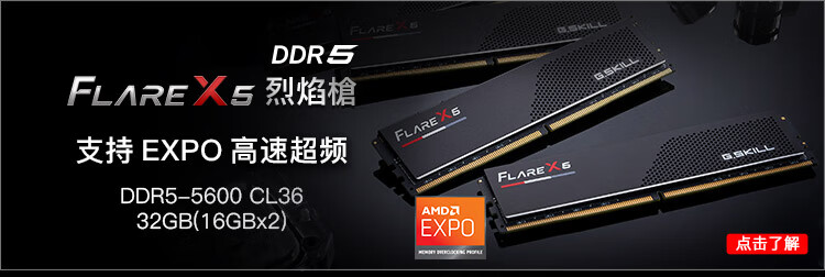 芝奇（G.SKILL）32GB(16Gx2)套装 DDR5 6000频率 台式机内存条-幻锋戟RGB灯条(黯雾黑)/C36