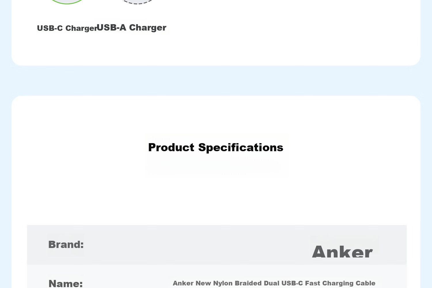 Кабель ANKER Ice Point Apple Type-C - Type-C, 100W, 1м, белый