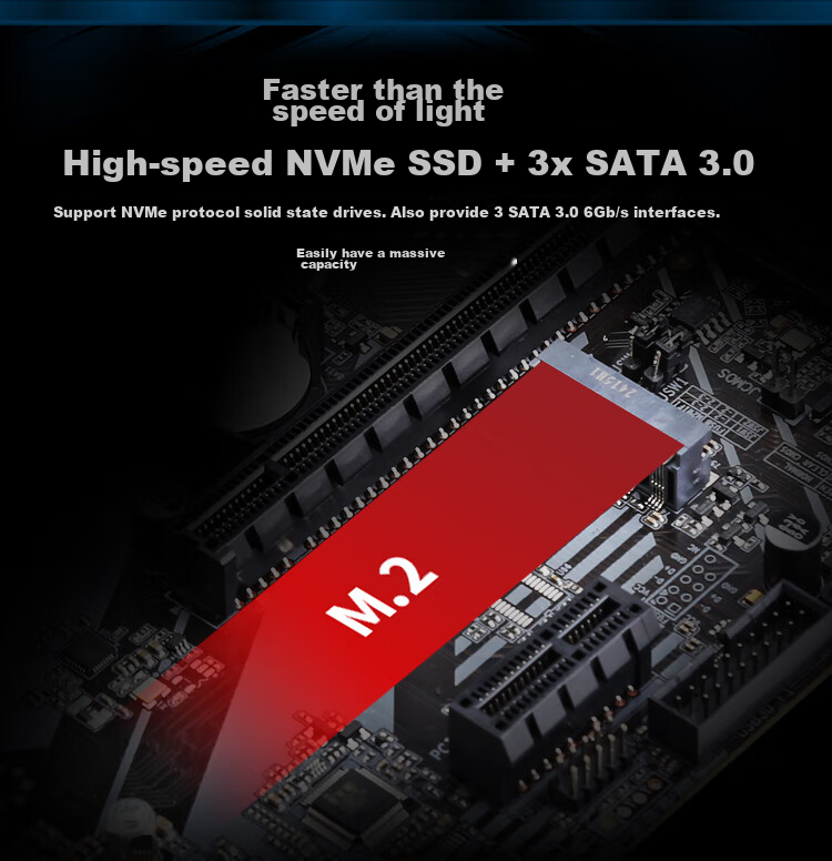 Материнская плата ONDA H610E-B для процессоров Intel LGA 1700, DDR4, M-ATX, с поддержкой SATA и M.2 NVMe, HDMI/DP