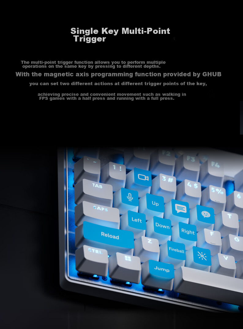 Игровая клавиатура G PRO X TKL RAPID, механическая, с магнитной осью, Quick Silver, для FPS, Vanguard, Warzone, RT Quick Trigger (розовый)