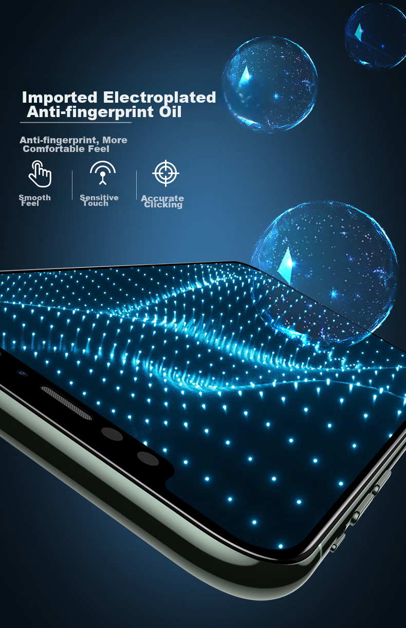 Защитное стекло PISEN для iPhone 12/12 Pro, полное покрытие, противоударное, антибликовое, 6.1 дюйма, 2 шт.