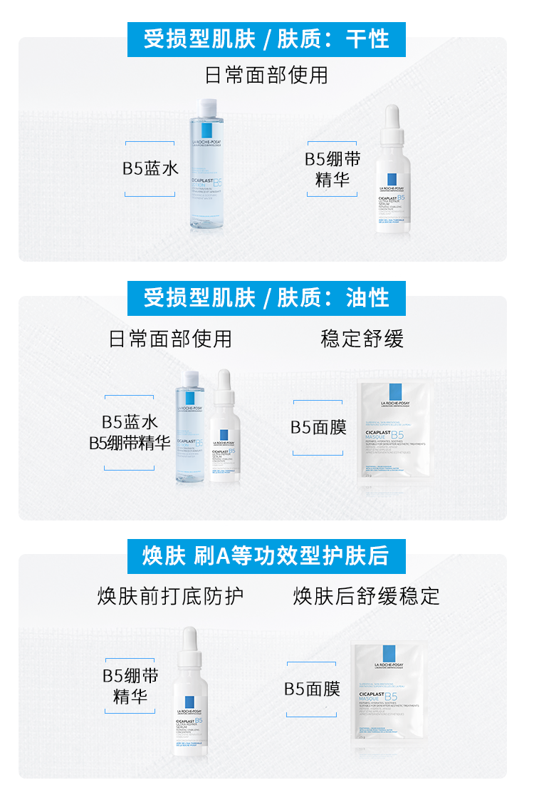 理肤泉B5多效修复精华液10ml*3支套装【临期24年9月】