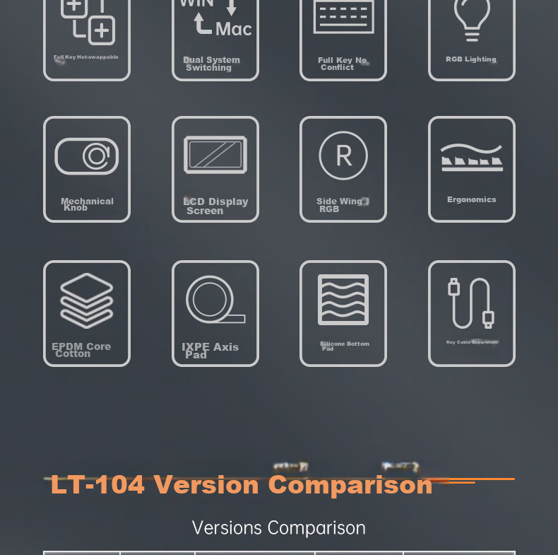 Механическая игровая клавиатура Langtu LT104, проводная, с подсветкой, для ПК и ноутбуков, белая