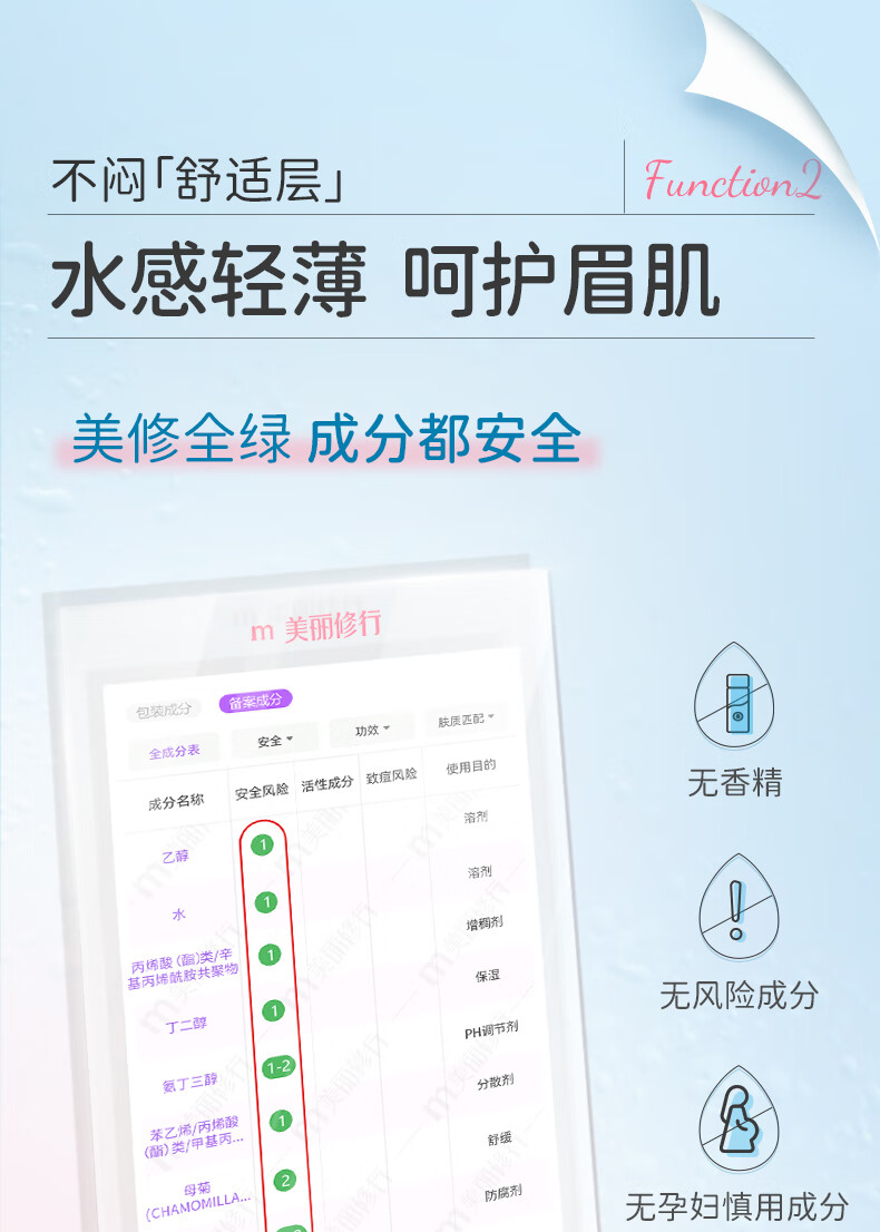稚优泉（CHIOTURE）眉毛雨衣定型液防水防汗不脱妆自然眉形透明眉膏野生眉眉笔 眉毛雨衣