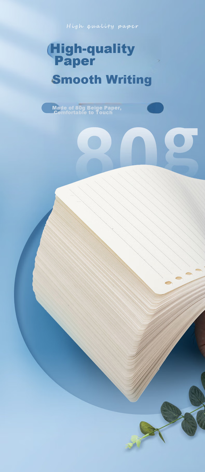 Бумага для заметок M&G, B5, 100 листов, 26 отверстий, в клетку, для экзаменов, MPY9G26F