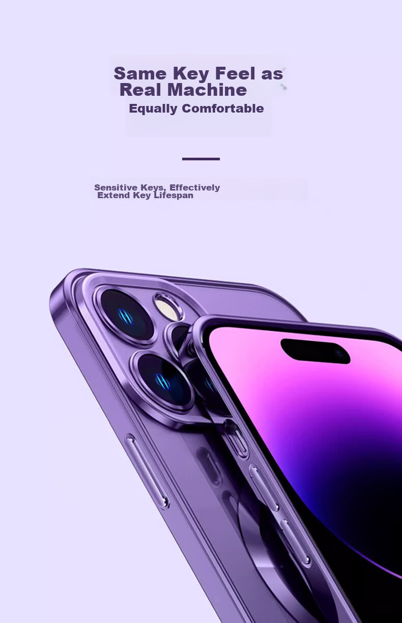 Чехол для iPhone 16 Pro ZHIWEISHI, противоударный, с защитой объектива, прозрачный, ультратонкий, с магнитом, графитовый черный