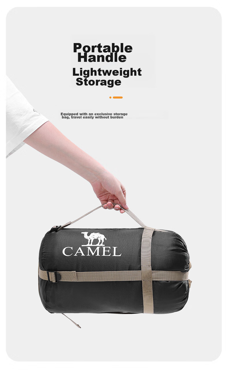 Спальный мешок CAMEL для взрослых и мужчин, походный, всесезонный, утепленный, для зимы, из хлопка, утолщенный, теплый, морозостойкий, грязеотталкивающий
