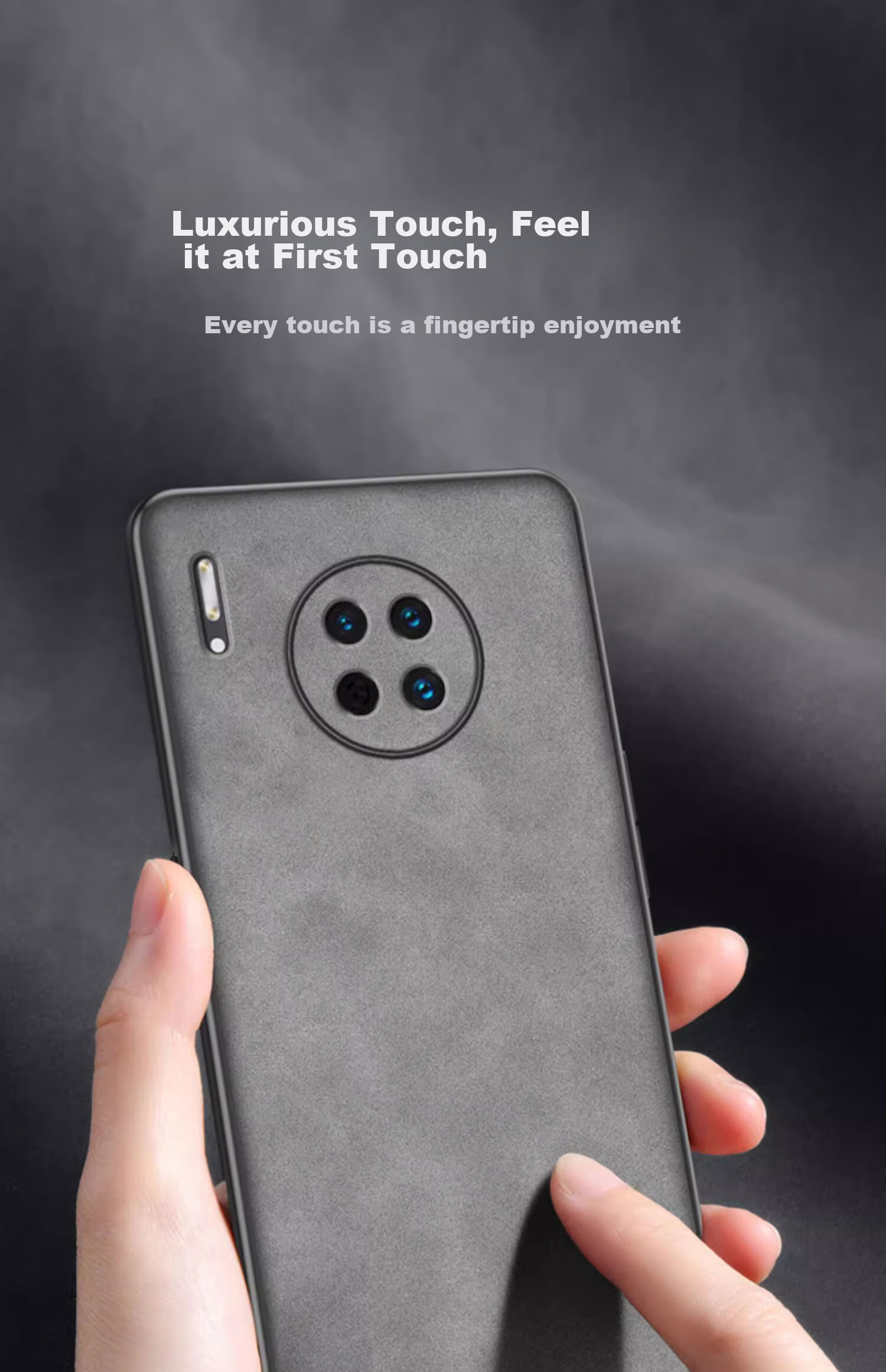 POZZO Чехол для Huawei Mate30, противоударный, защита камеры, мягкий, с защитой от царапин, Графитовый серый