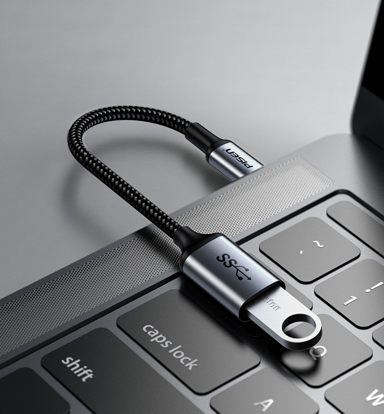 Переходник PISEN Type-C на USB 3.2 OTG, кабель данных, совместимый с Apple 17/16/15, телефонами Huawei, автомобильным зарядным устройством, USB-накопителем, планшетом, ноутбуком, наушниками, клавиатурой, мышью