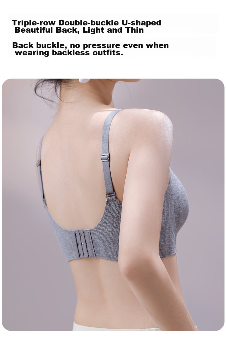 Бюстгальтер MiiOW женский, бесшовный, push-up, без косточек, корректирующий, сексуальный, темно-серый, размер M