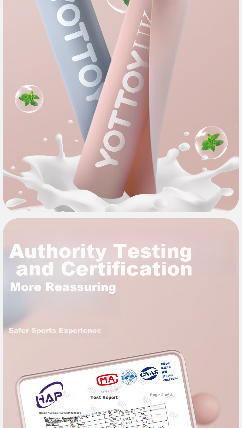 Эспандер для фитнеса Yottoy, лента для йоги, для растяжки, для тонуса мышц, для тренировки ягодиц, бедер, спины, плеч, рук, синий/розовый, 20 фунтов