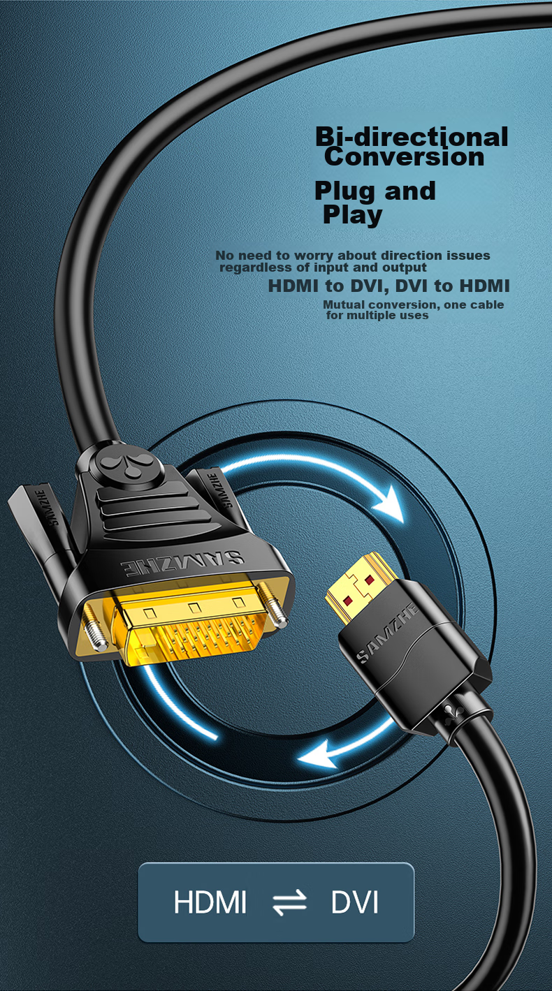 Кабель HDMI-DVI SAMZHE