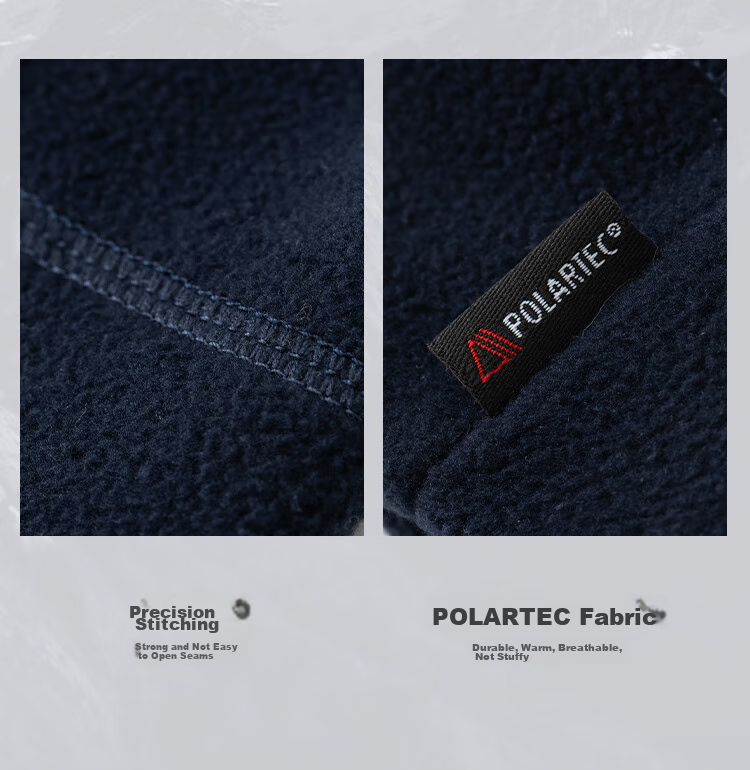 Флисовая шапка Pelliot P Series для мужчин и женщин, теплая шапка для альпинизма, ветрозащитная спортивная шапка для катания на лыжах 165034013 Черный