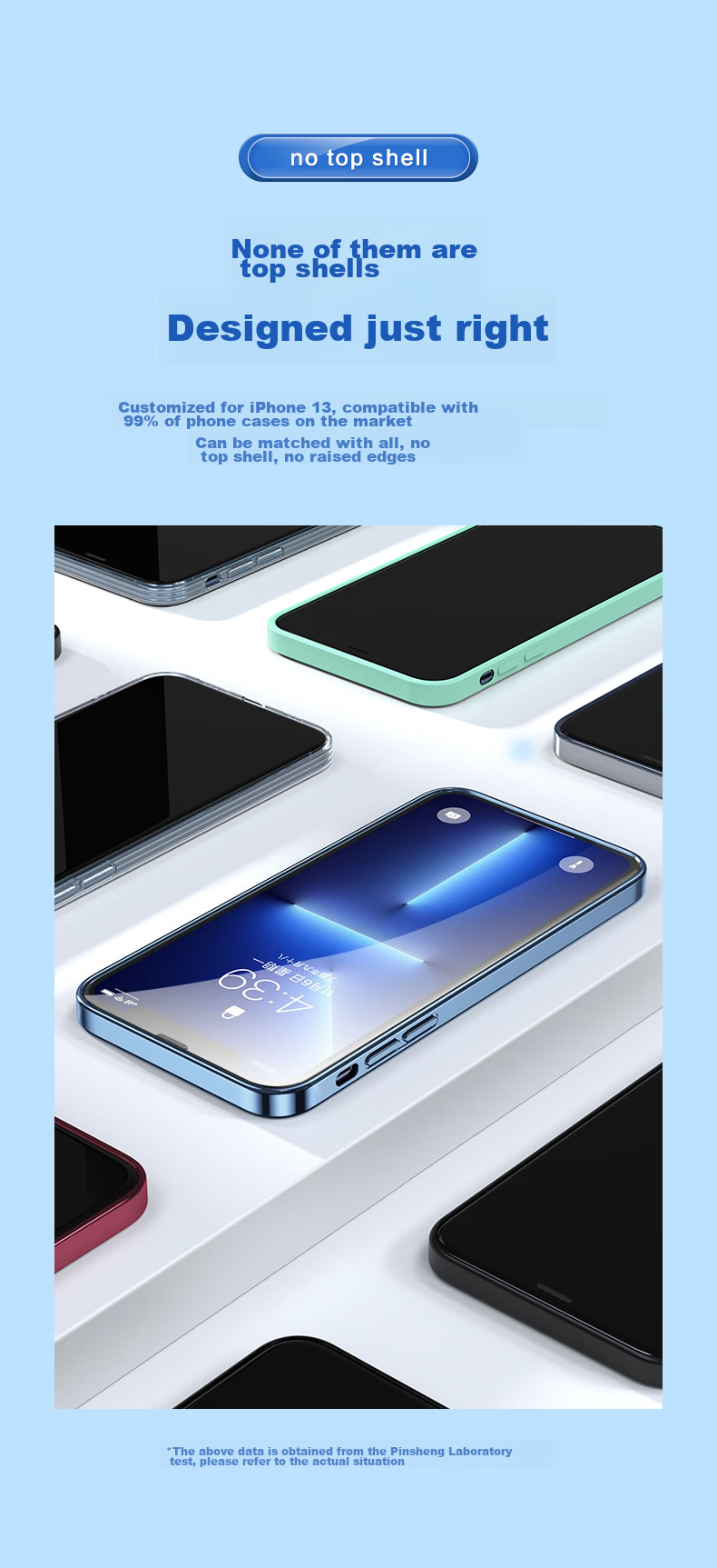 Защитное стекло PISEN для iPhone 13/13 Pro/14/16e, полное покрытие, HD, защита от отпечатков пальцев, 2 шт.