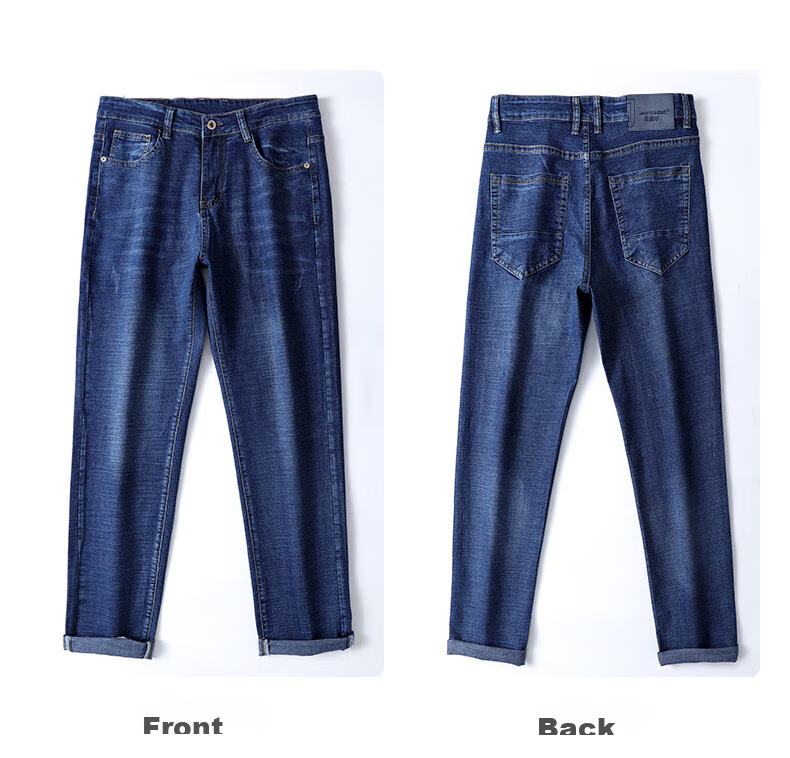 Джинсы мужские Jeanswest, утепленные, зимние, 2025, прямые, тонкие, теплые, черные, размер 29