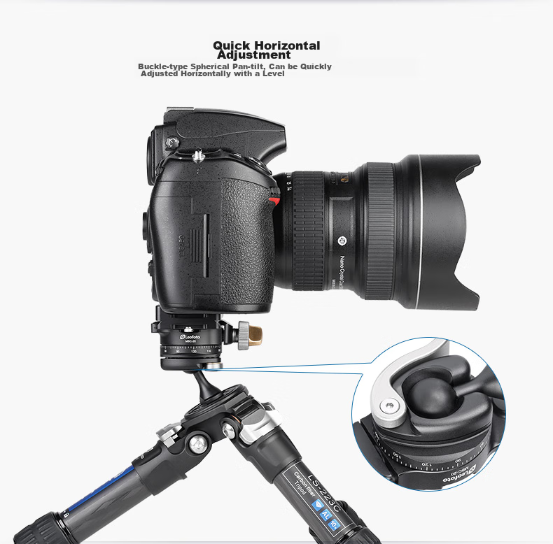 Leofoto MBC-20 - штатив-горилка для смартфонов и DSLR камер, панорамный, 360 градусов, мини, портативный